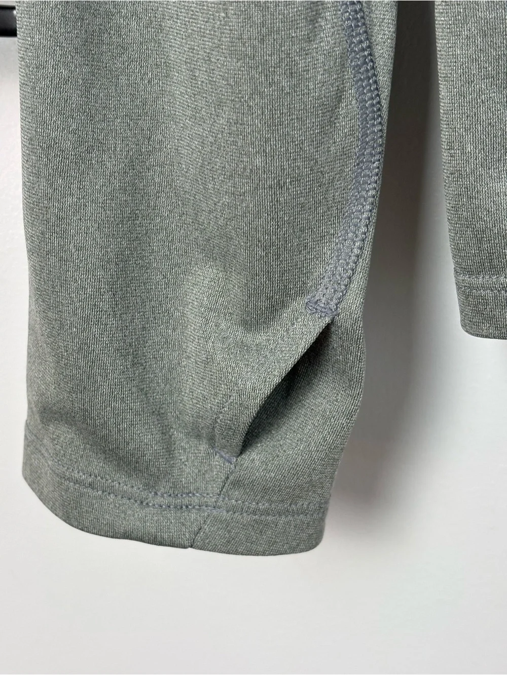 MLB Nike Los Angeles Dodgers Logo Gray Quarter-Zip Performance Pullover Jacket